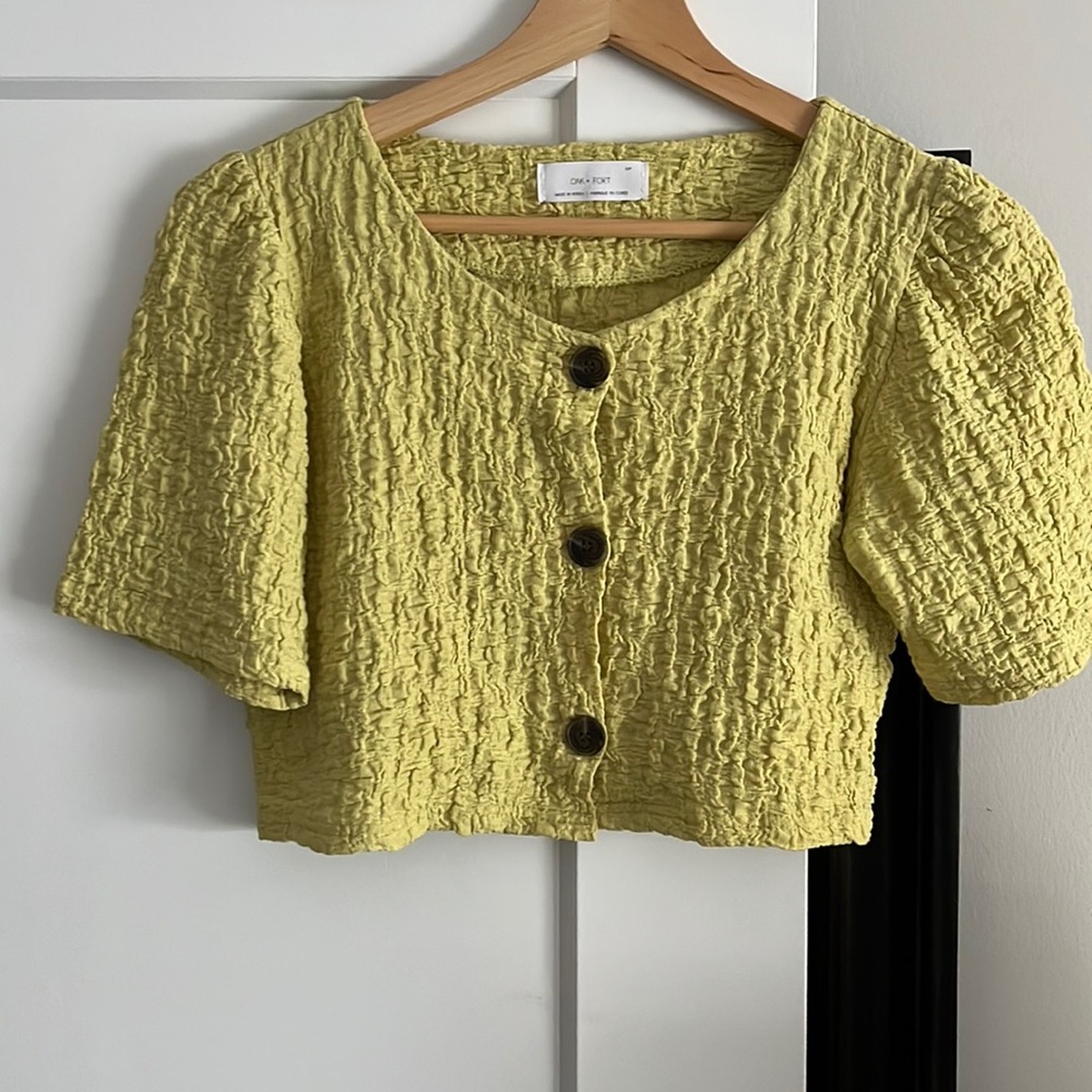 Oak + Fort Cropped Blouse